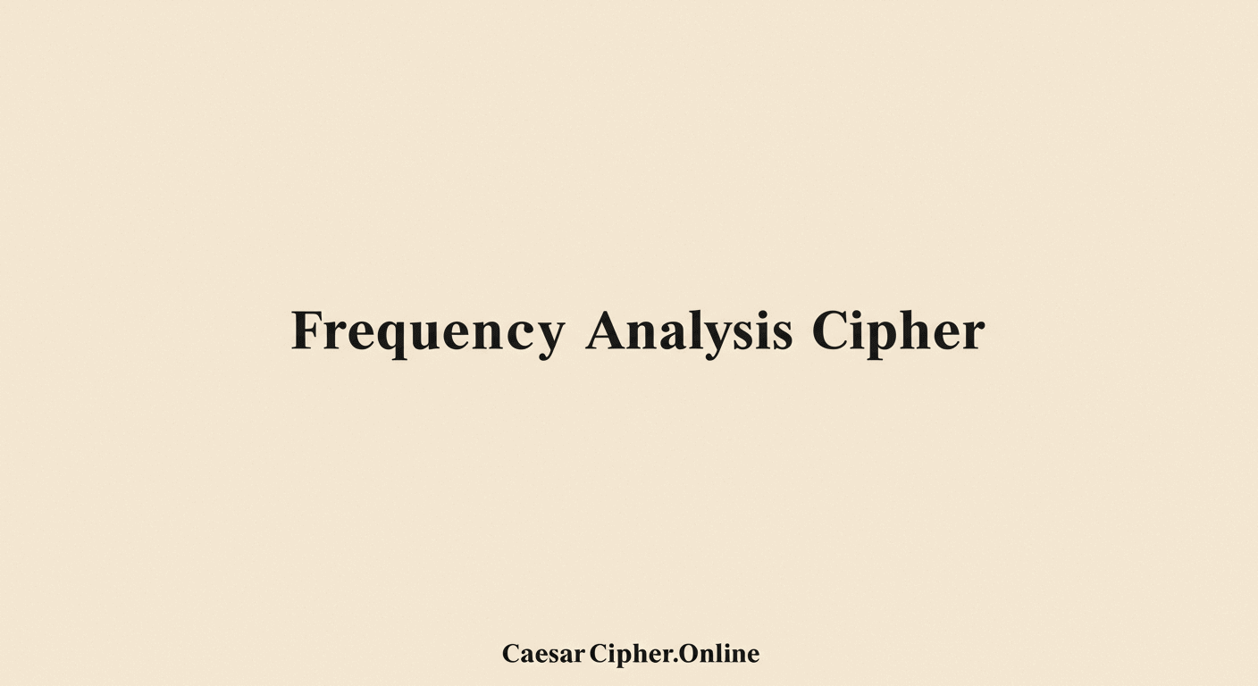 Frequency Analysis cipher